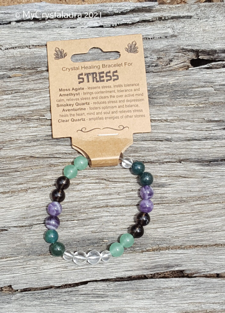 Stress Bracelet Crystal Healing Bracelet My Crystalaura